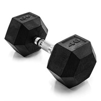 CAP Barbell 40 LB Coated Hex Dumbbell Weight, New