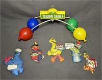 1982 Hanging Sesame Street Musical Toy, great
