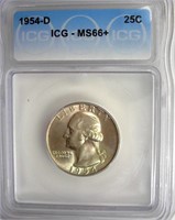 1954-D Quarter ICG MS66+ LISTS $200
