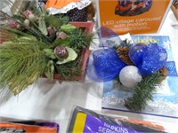 lot of 2 Holiday Faux Bouquets