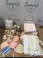 Vintage baby clothes, shoes, blankets & more