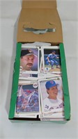 assorted baseball trading cards