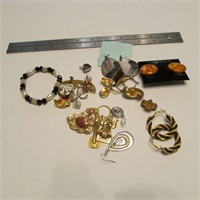 assorted costume jewelry