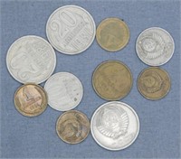 (10) USSR Coins in Circulated Condition.