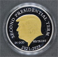Trump 2021 to 2025 Coin in Good Condition.