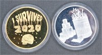 (2) I Survived 2020 Coins in Circulated