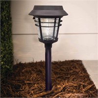 $33  Harbor Breeze 15-Lumen Black Solar Path Light