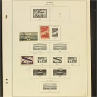 Russia Stamps 1930-1939 Collection on pages, Used