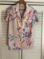 VINTAGE PIERRE BOUCHET POLYESTER SHIRT SIZE 14