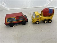 Metal Tonka Van & Cement Truck