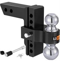 LOCAME ADJUSTABLE 2IN TRAILER HITCH, 10IN
