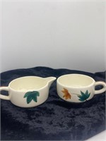 Set Of 2 Cream And Tea Mug  Made In Japan