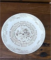 1952 Calendar Plate