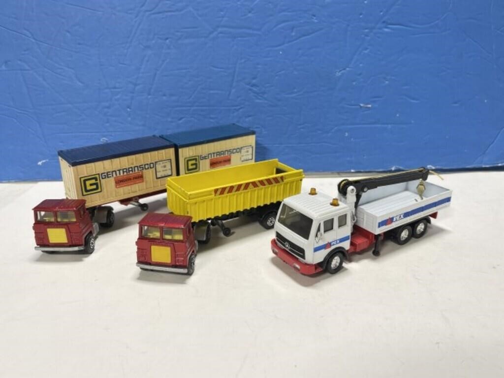 3 Matchbox Trucks