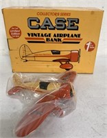 Case Vintage Airplane Bank with Box