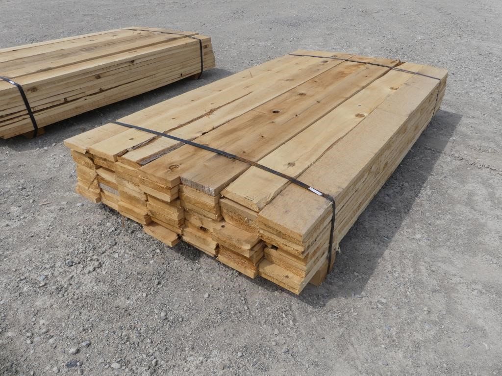 77 PCS. 1" x 6" x 6' ROUGH CUT WHITE CEDAR LUMBER