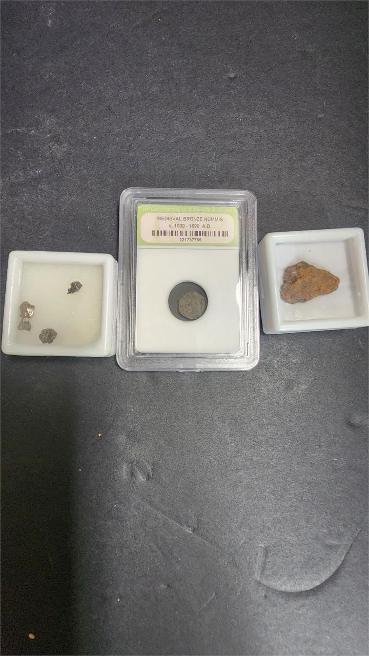 Medieval Bonze Nummis & Meteorites