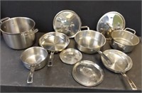 10 PIECE CUISINART STAINLESS COOK WARE