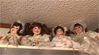 4 doll on shelf