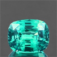 Natural Intense Blue Green Apatite 1.14 Cts [VVS]