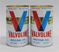 VALVOLINE MOTOR OIL CAN (2)