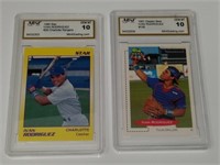 (2) Ivan Rodriguez Gem Mint 10 Graded Cards