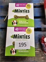 2-40ct minties dog treats