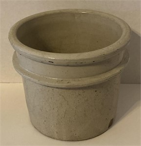 1 Gallon Stoneware Crock, Unmarked, 10x9in