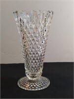 Indiana Diamond Point Pedestal Vase
