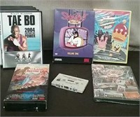 Tub -DVD's, Tae Bo, Outdoor Idaho, Others