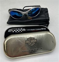 2002 H-D Sunglasses w Pouch & Collectors Pen w Tin