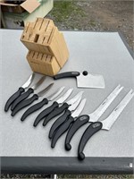 Miracle Blade III Knife Set and Wood Block