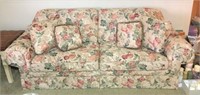 Floral Upholstered Couch