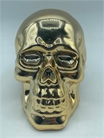 3.5” Brass Tone Skull Decor