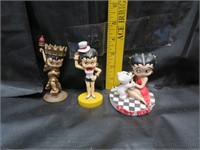 3 Betty Boop Figurines (tallest = 4&1/2")