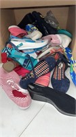 Box of all kinds of shoes