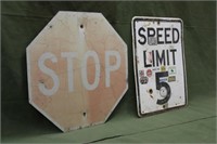 Stop Sign & Speed Limit Sign