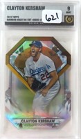 2022 Topps Clayton Kershaw Graded 9 by Golden