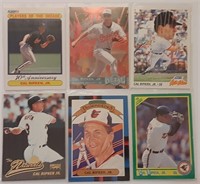 6 CAL RIPKEN JR BASEBALL CARDS