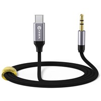 USB-C to 3.5mm DAC Audio Adapter - 3.3ft Aux Cable