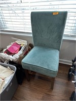 TURQUOISE THEMED PARSONS CHAIR