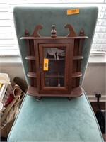 TABLE TOP / WALL MOUNT CURIO CABINET