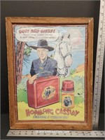 Hopalong Cassidy Advert. Poster Covered In Plastic