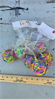 String lights rubber band ball design