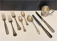 Sterling Silver Baby Cup and Utensils