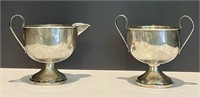 Sterling Silver Creamer and Sugar by Revere