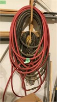 Air hose, heavy extension cords, more