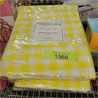 Gingham Check dining chair covers