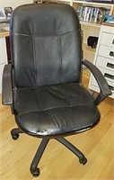 Rolling black office chair