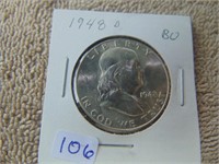 1 Franklin Half Dollar